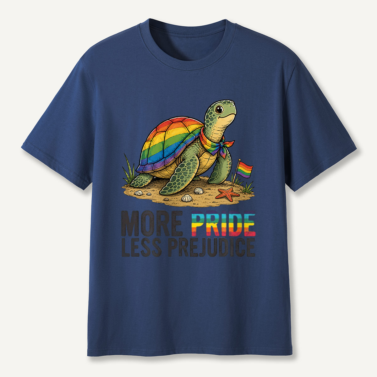 More Pride Less Prejudice Turtle T-Shirt
