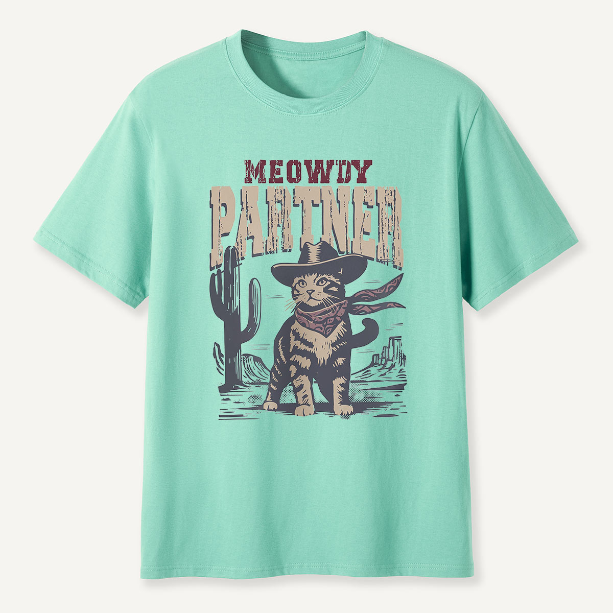 Meowdy Partner Cowboy Cat T-Shirt