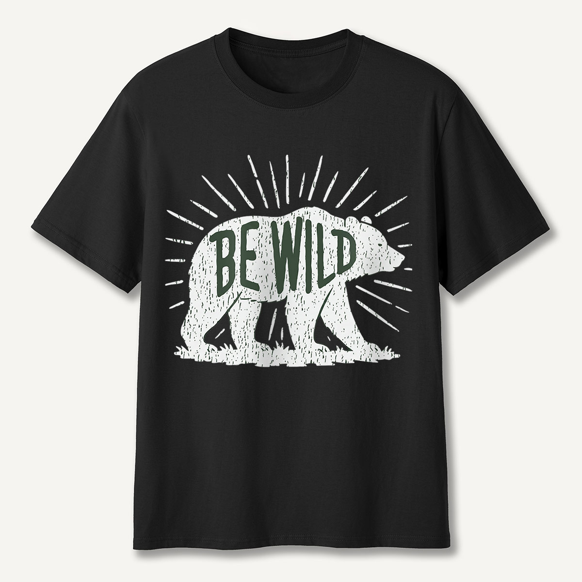 Be Wild Bear Sunburst T-Shirt