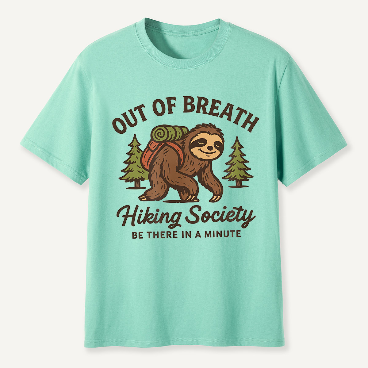 Out of Breath Hiking Society Sloth T-Shirt