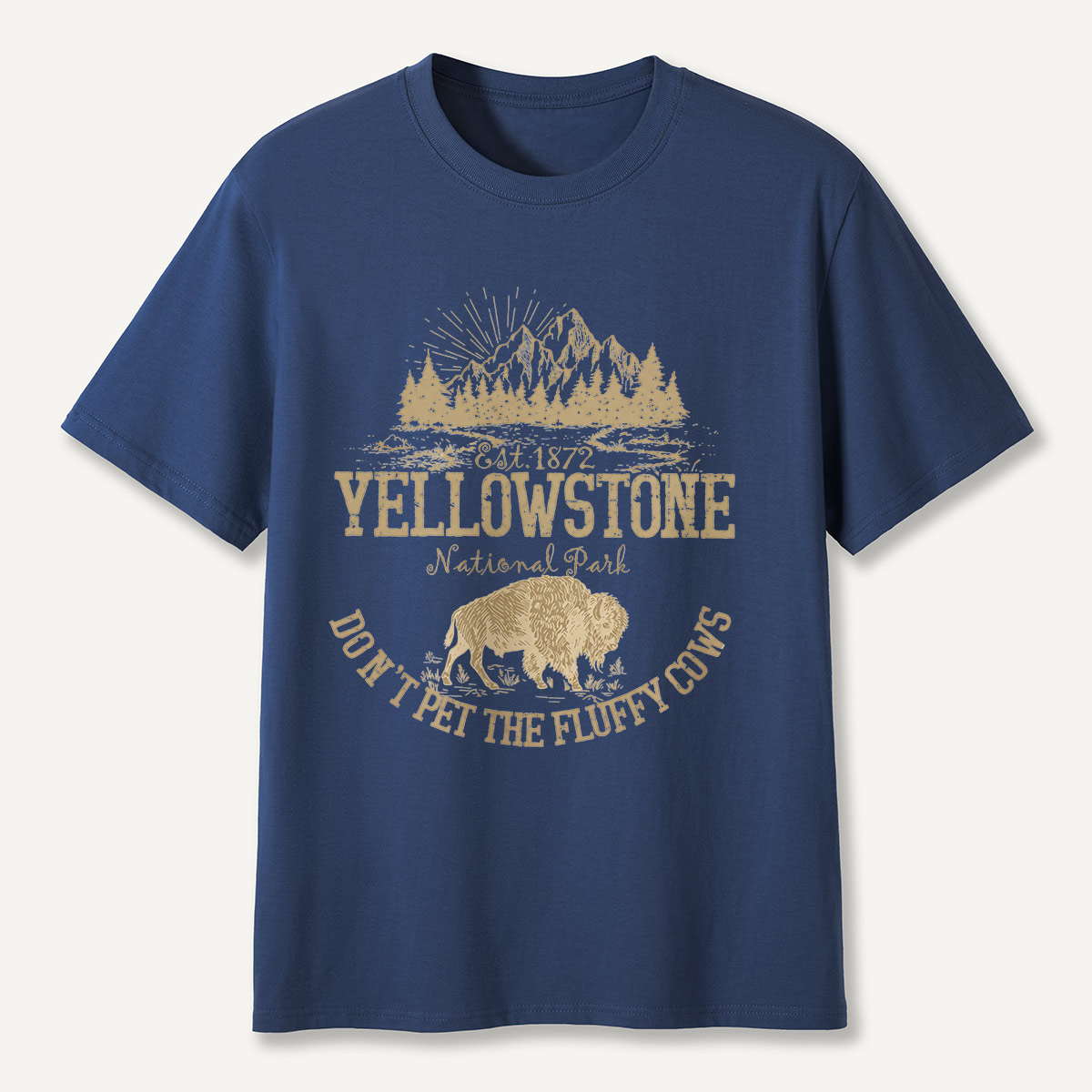 Do Not Pet the Fluffy Cows Yellowstone Sun T-Shirt