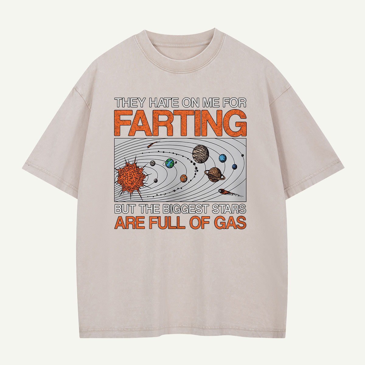 Biggest Stars Are Full of Gas Washed T-Shirt