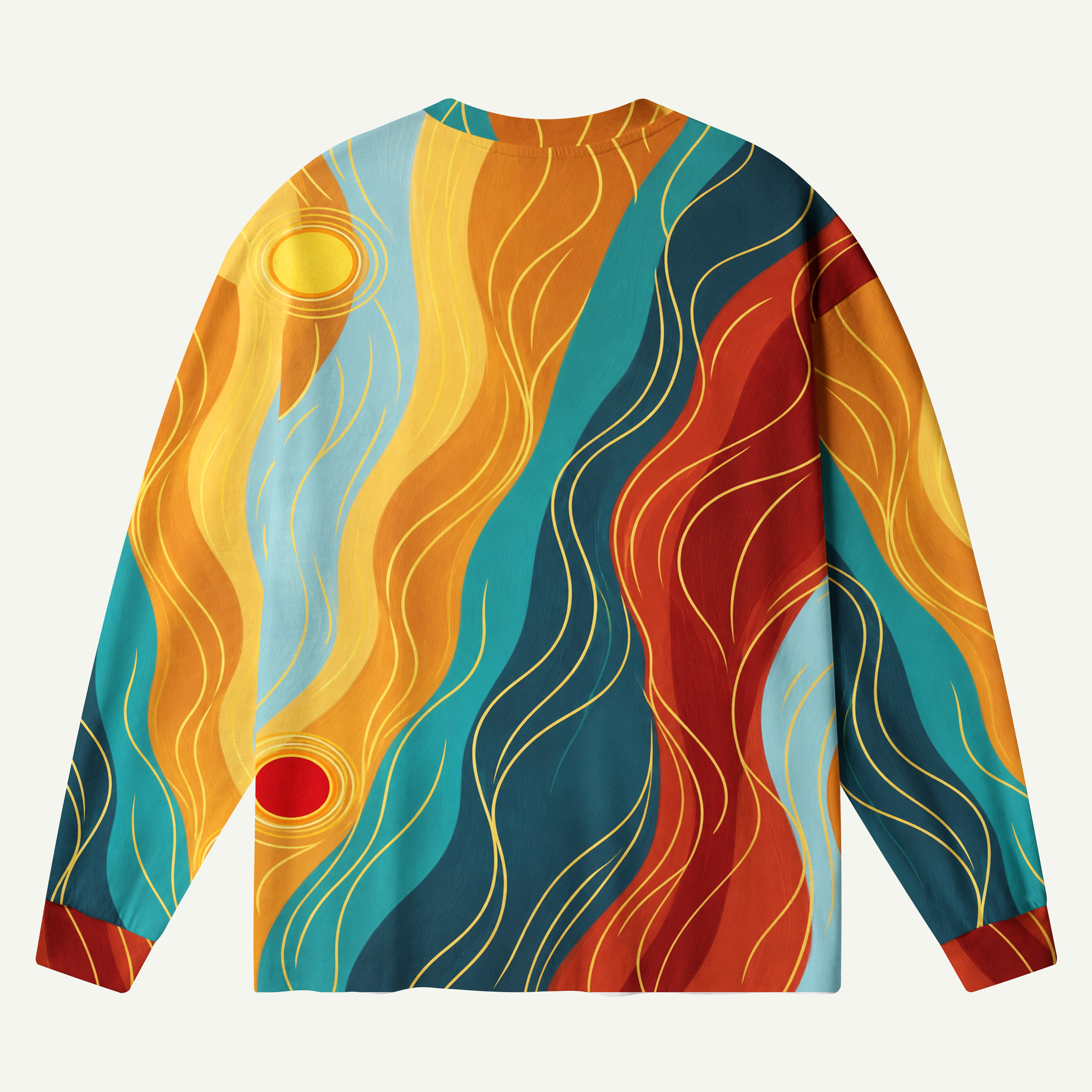 Tribal Bee Sunwave Art Premium Pure Cotton Long Sleeves