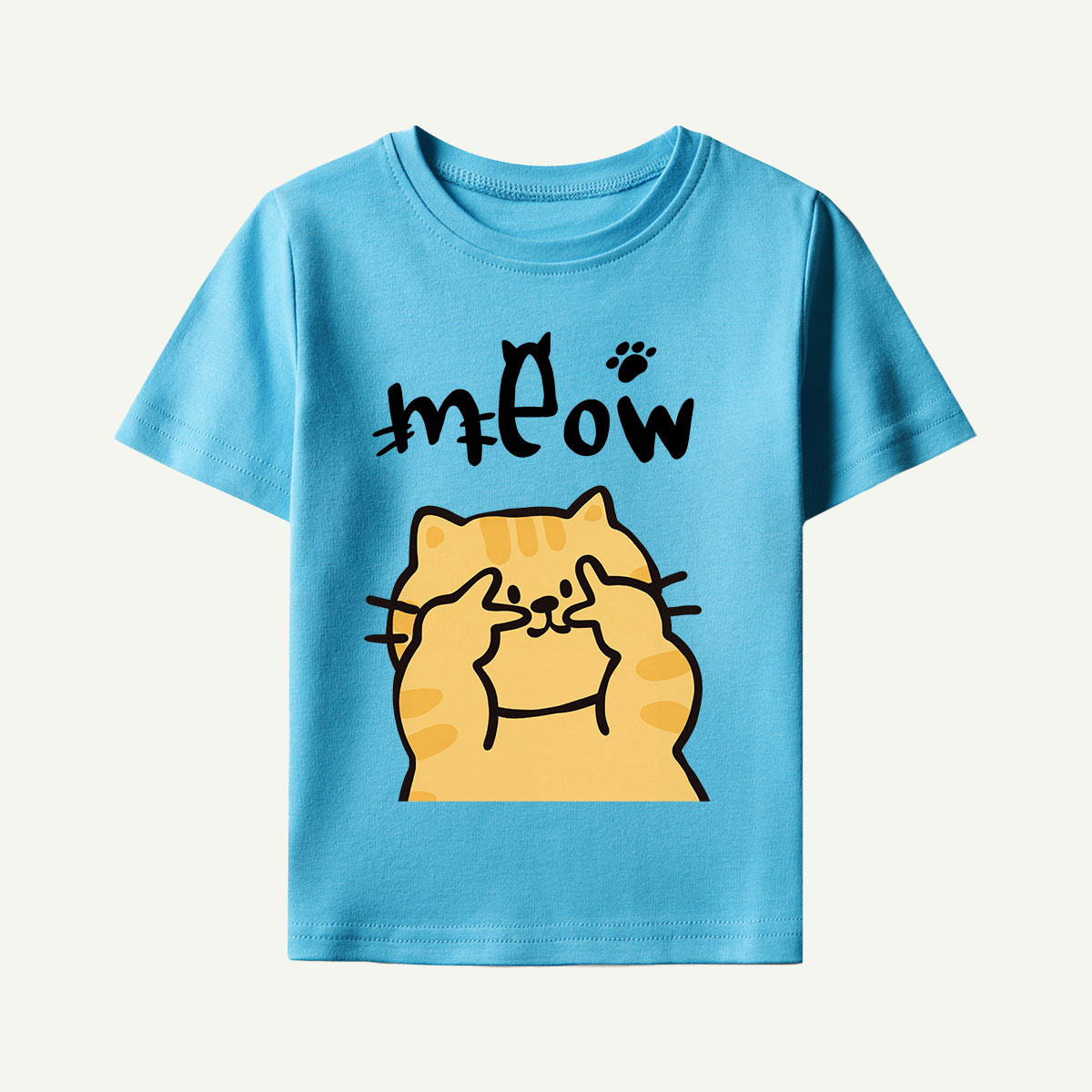 Meow Peekaboo Cat Kids T-Shirt