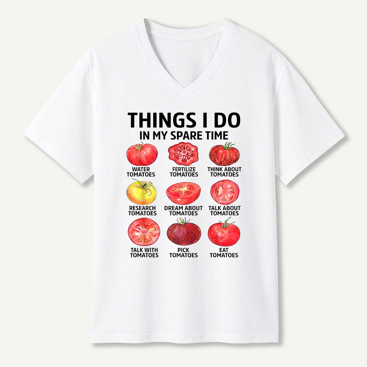 Things I Do In My Spare Time Science Chart V-neck T-Shirt