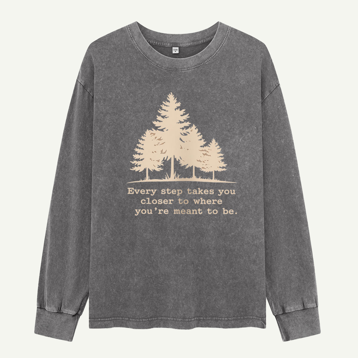 Every Step Leads You Home Washed Long Sleeves