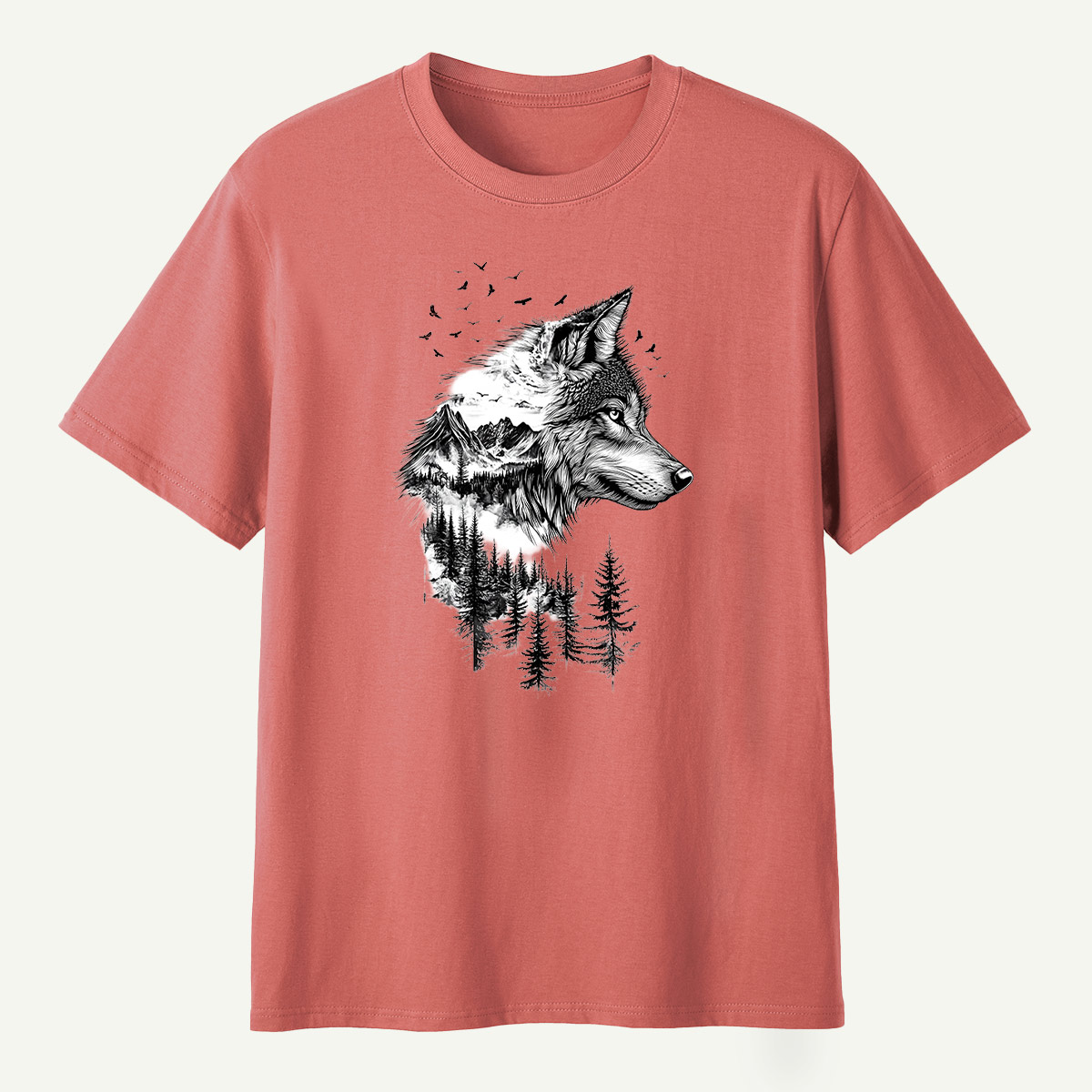 Fox Forest Ink Portrait T-Shirt
