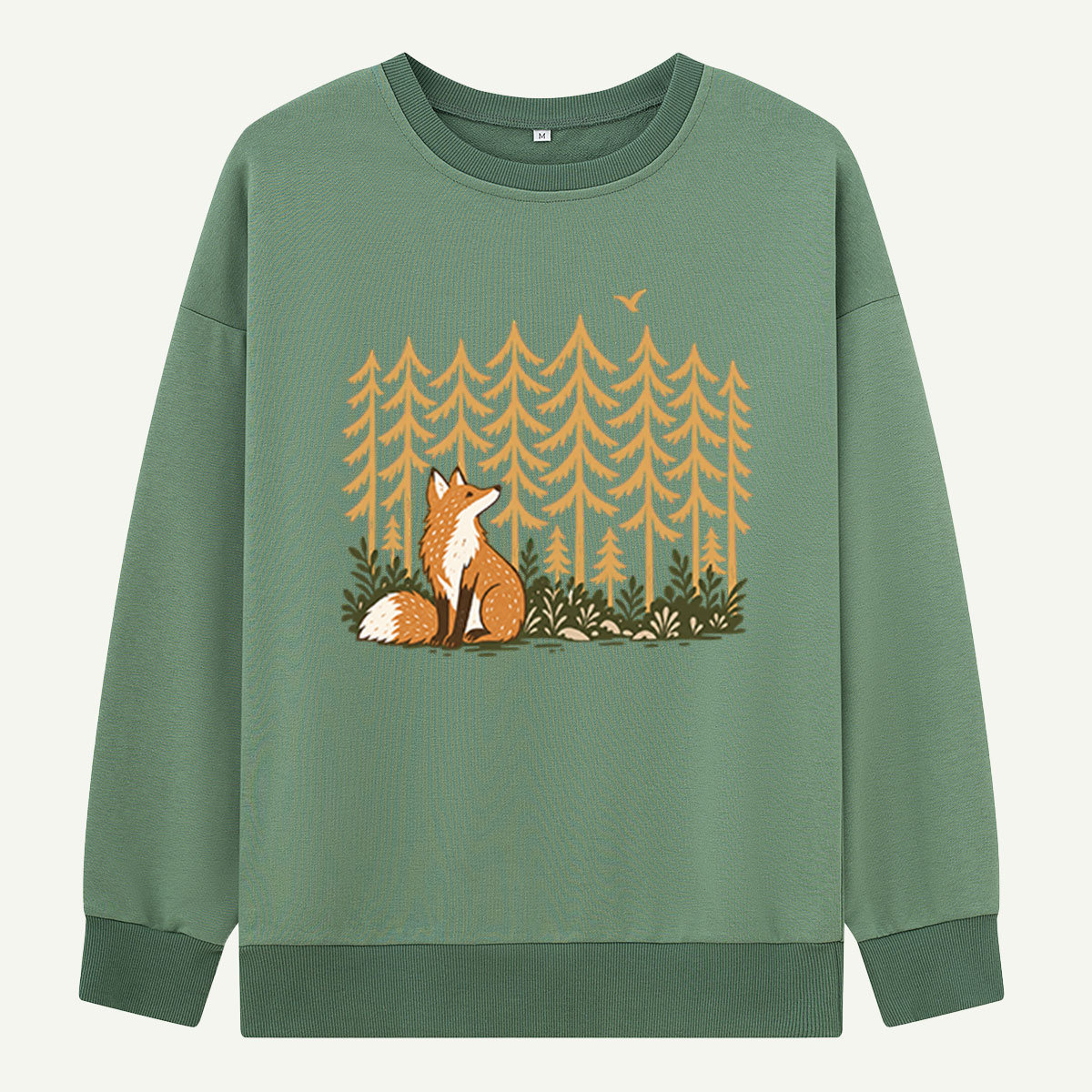 Woodland Fox Forest Illustration Sweatshirts