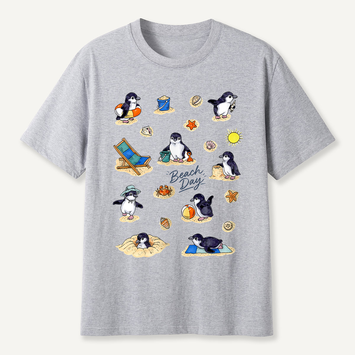 Penguin Beach Day T-Shirt