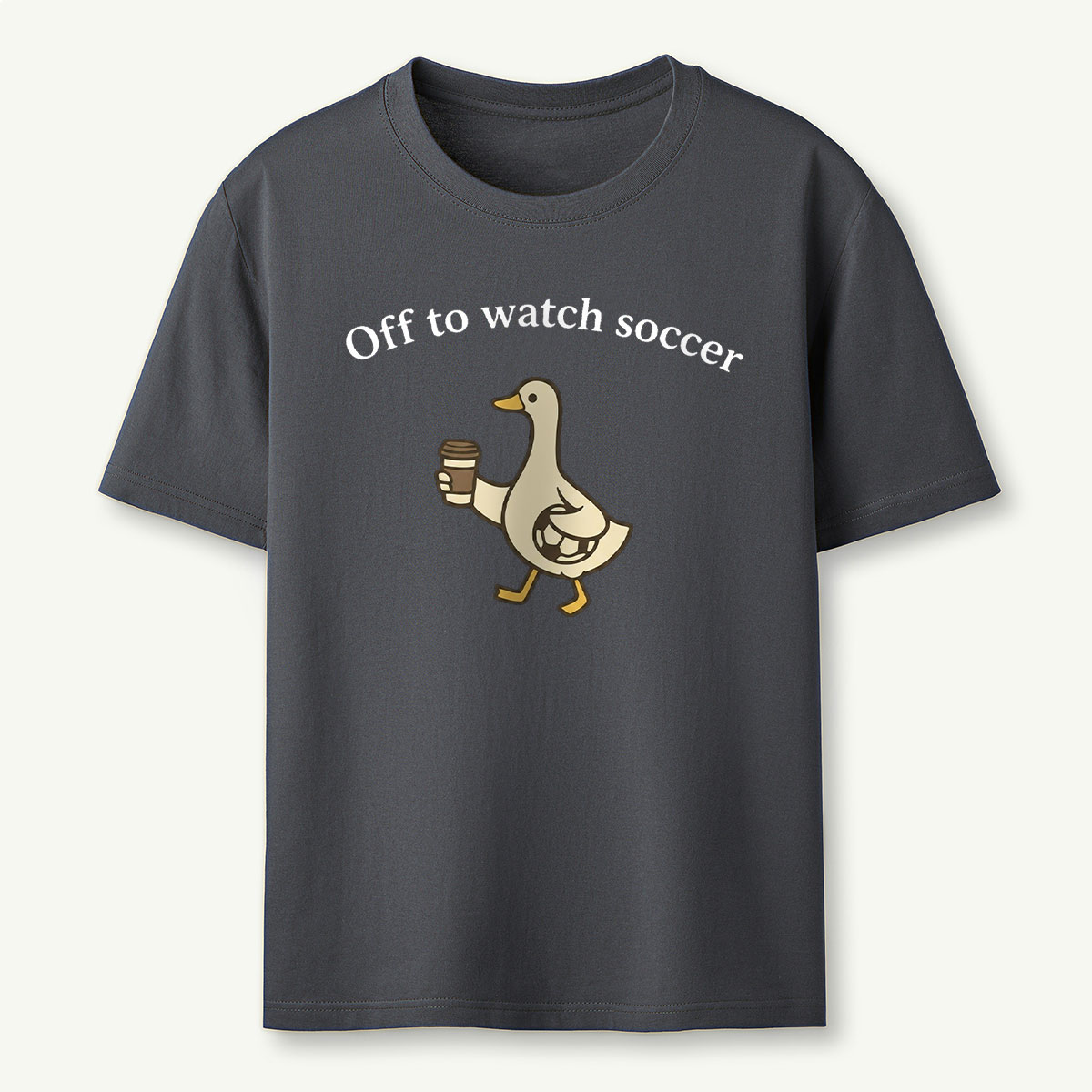 Funny Duck Soccer T‑Shirt