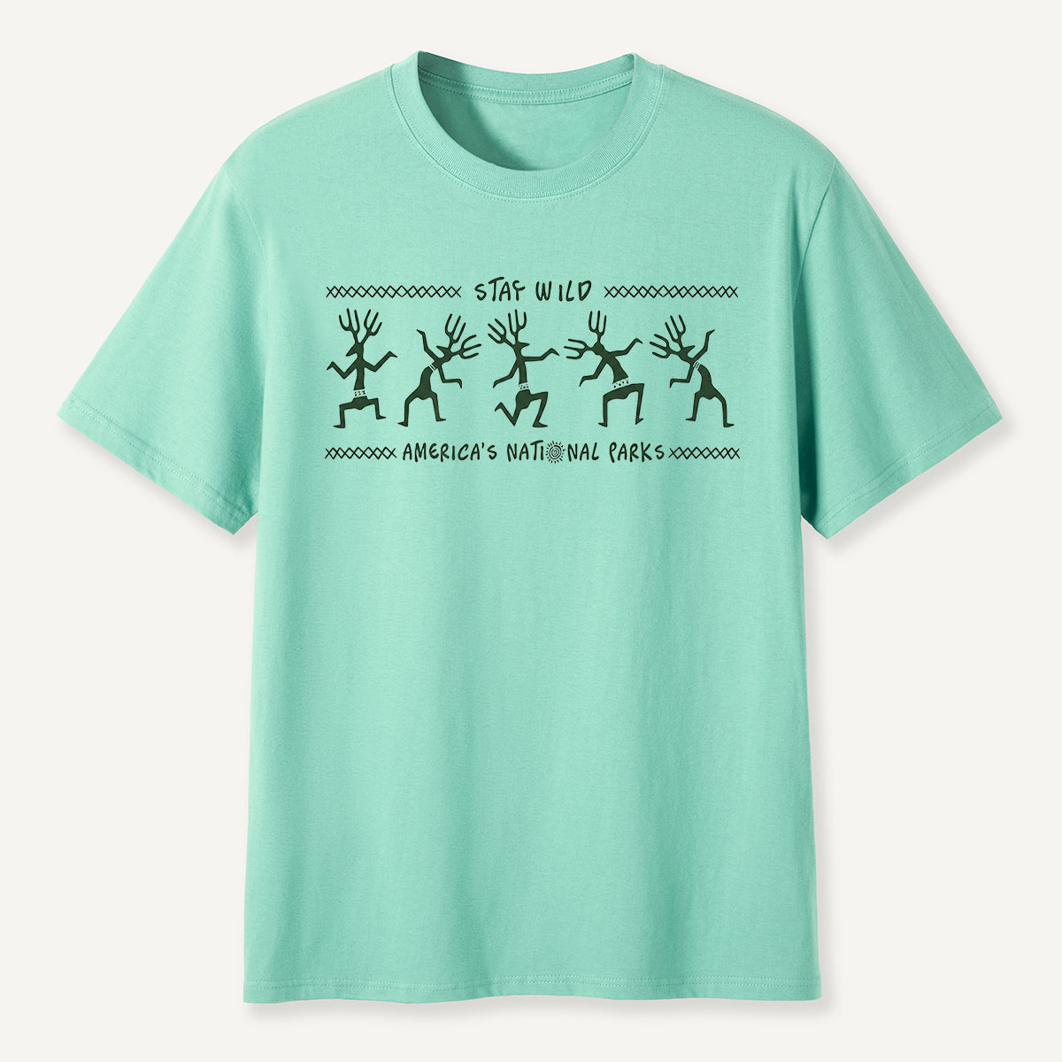 Stay Wild Petroglyph Dancers National Parks T-Shirt