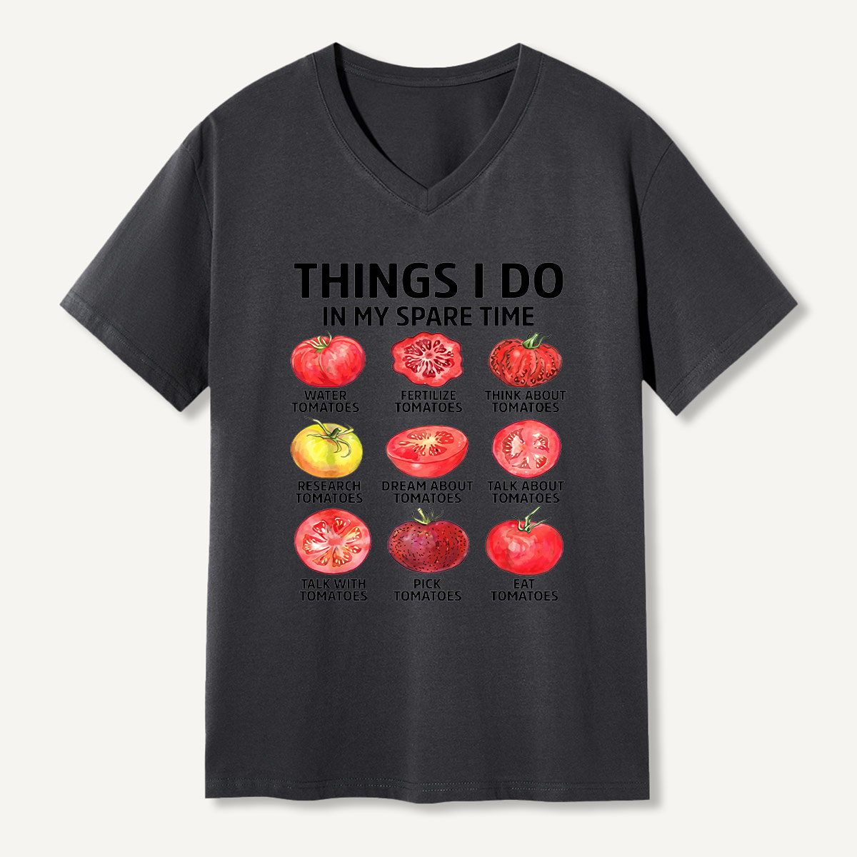 Things I Do In My Spare Time Science Chart V-neck T-Shirt