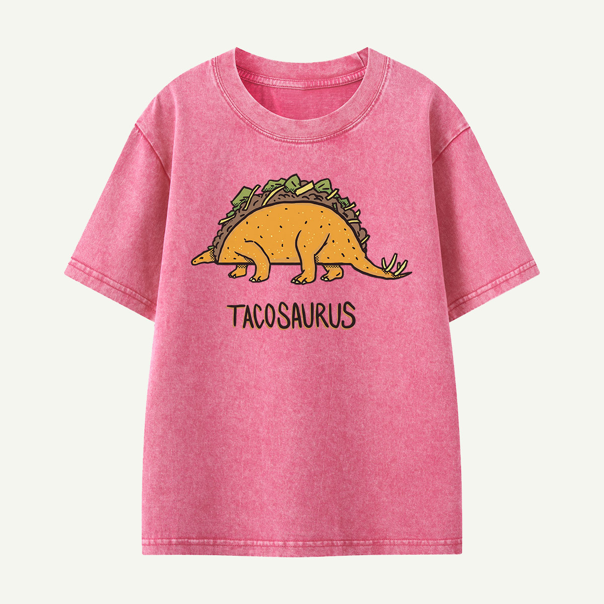 Tacosaurus Dino Taco Kids Washed T-Shirt