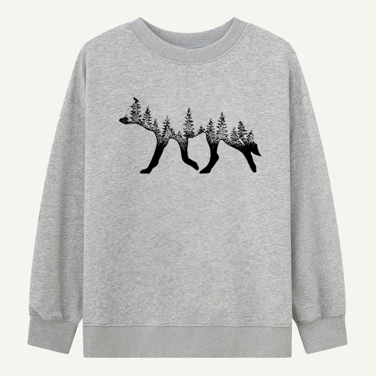 Forest Silhouette Bear Landscape Sweatshirts