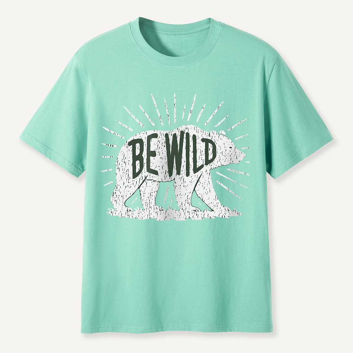 Be Wild Bear Sunburst T-Shirt