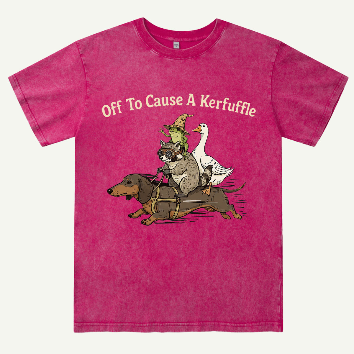 Off To Cause A Kerfuffle Washed T-Shirt