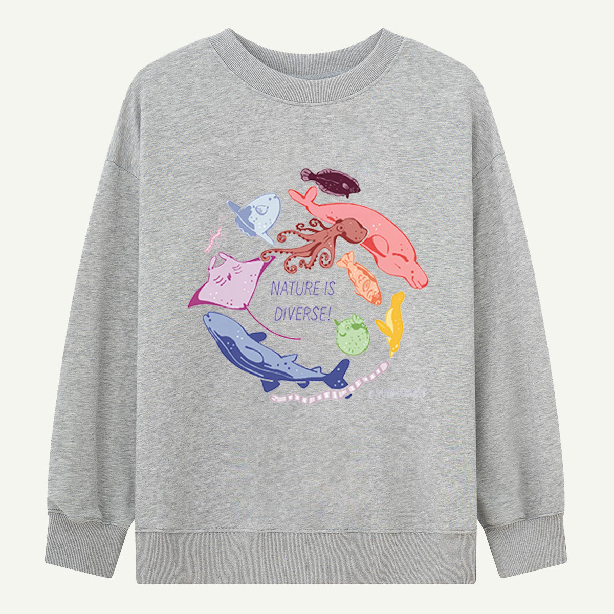 Nature Is Diverse Sea Creatures Sweatshirts