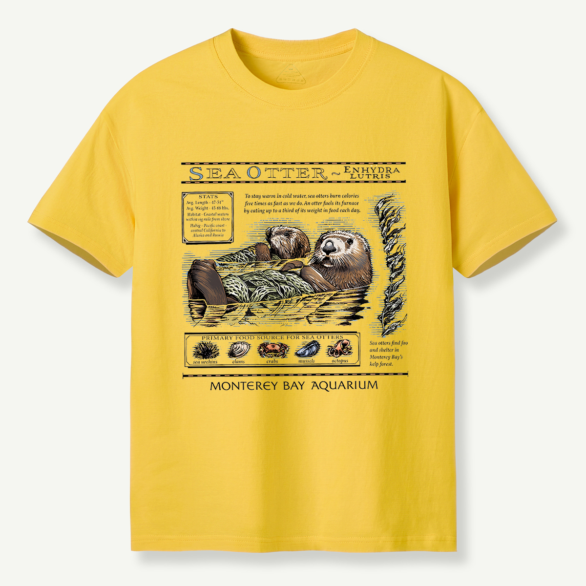 Sea Otter Monterey Bay Aquarium Educational T-Shirt