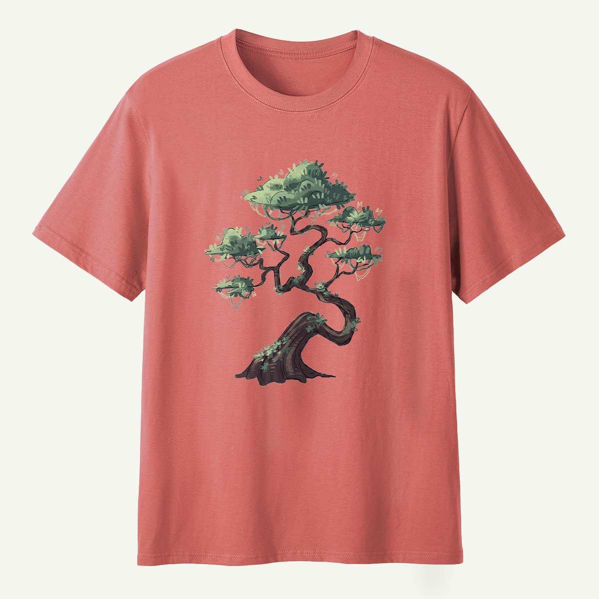 Windswept Pine Tree Ink Art T-Shirt