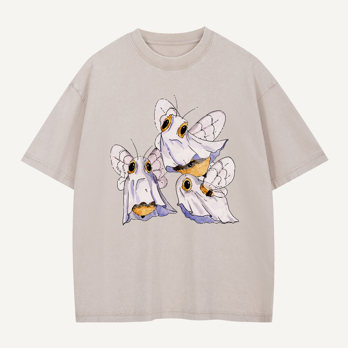 Moths Under the Sheets Washed T-Shirt