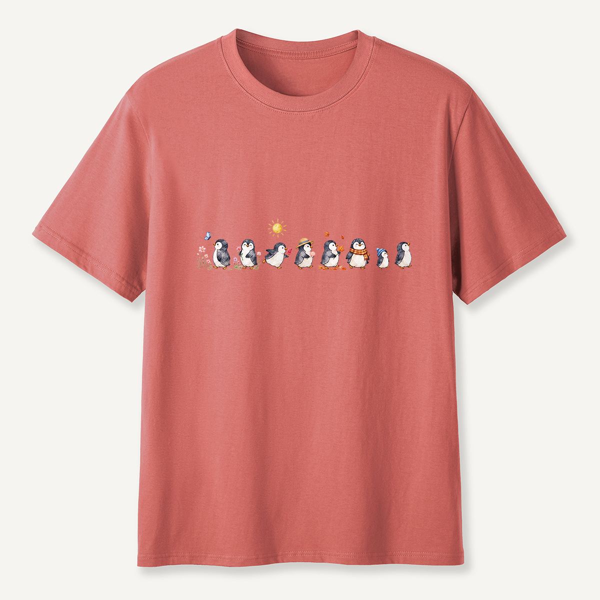 MDCTBYWY26072304 Seasonal Support Penguins T-Shirt