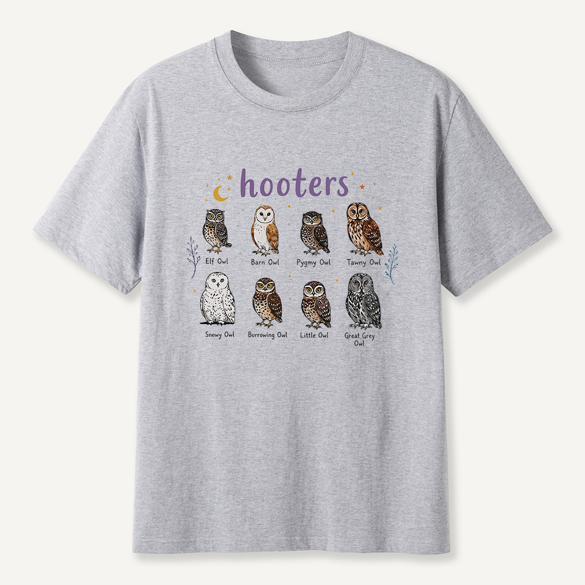 MDCTBYWY26072005 Hooters Owl Species Guide T-Shirt