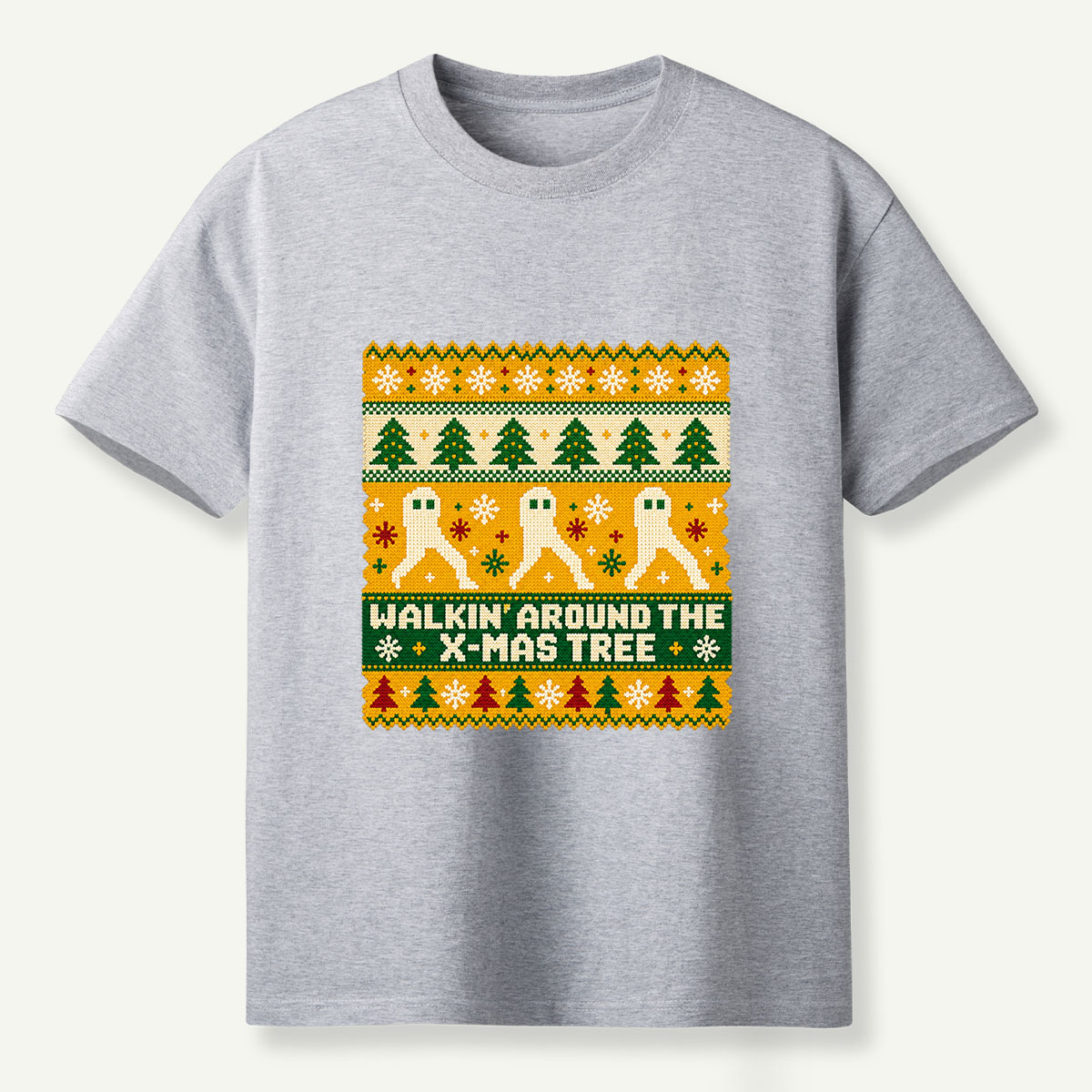 Walkin Around The Xmas Tree Ghost Christmas T-Shirt