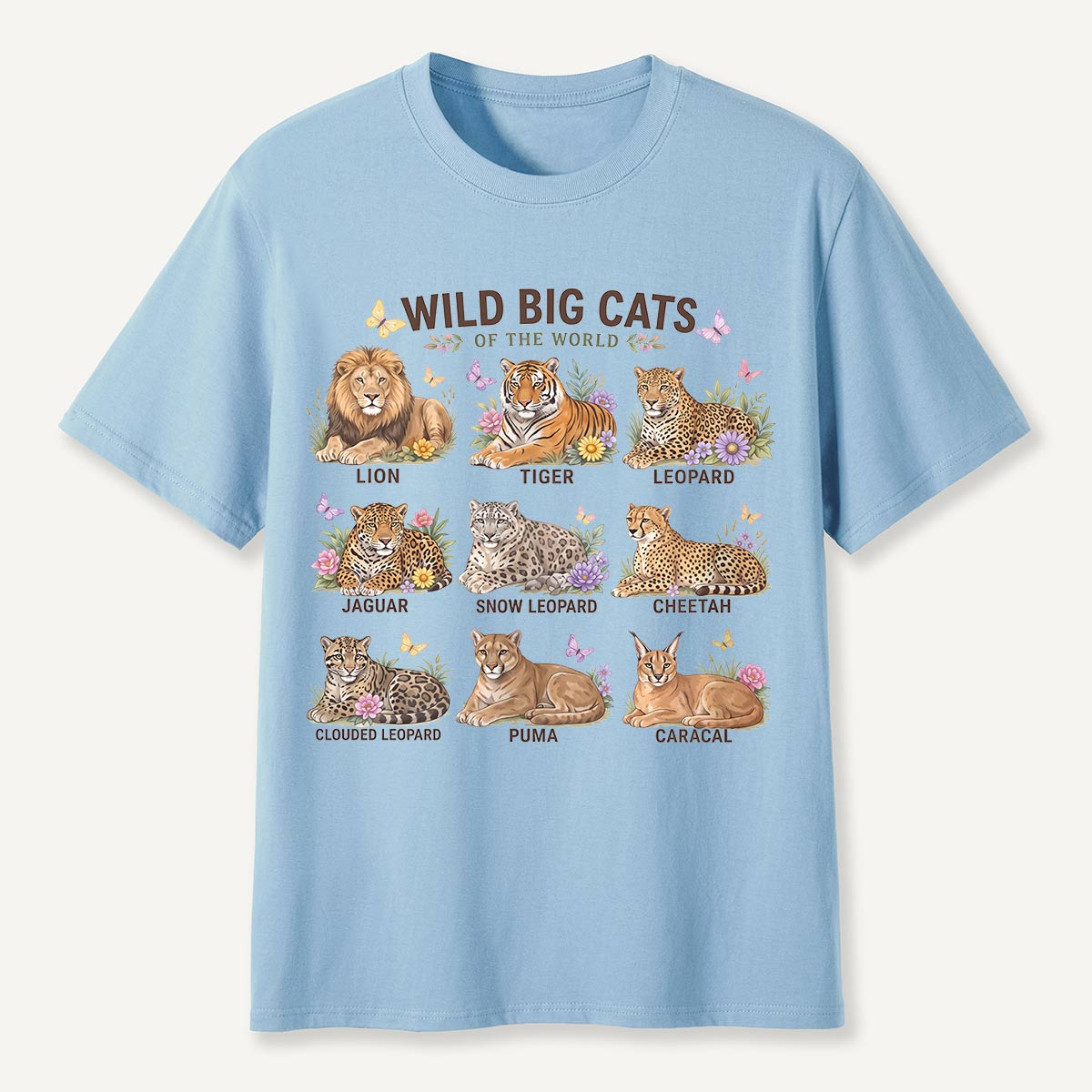 Wild Big Cats of the World T-Shirt