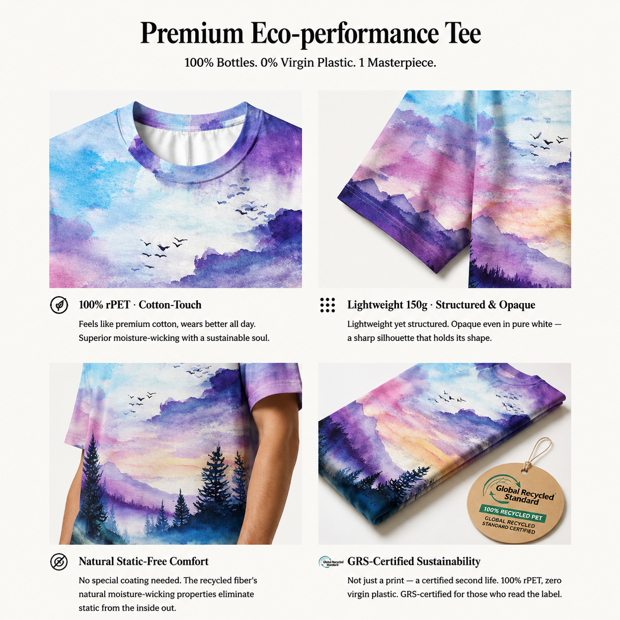 Dreamy Mountain Valley Premium Eco Tee
