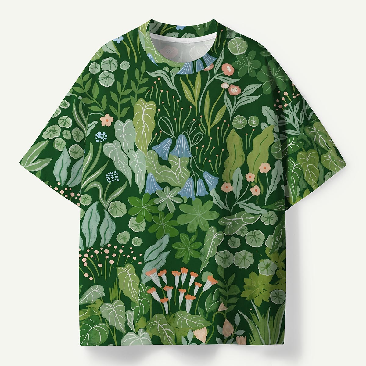 Botanical Wildflower Meadow Premium Eco All-Over Print T-Shirt