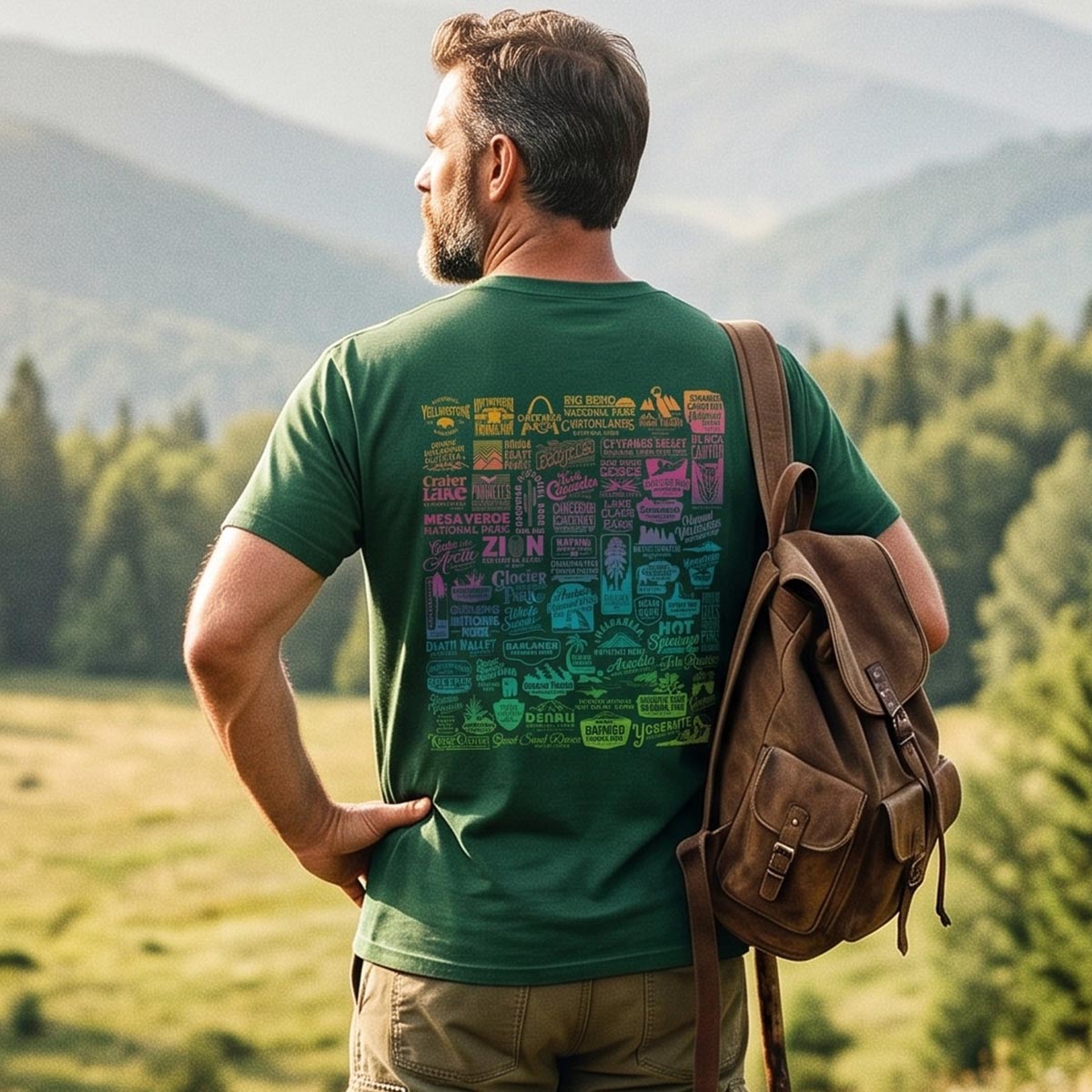 Vintage National Park Traveler Camping T-Shirt