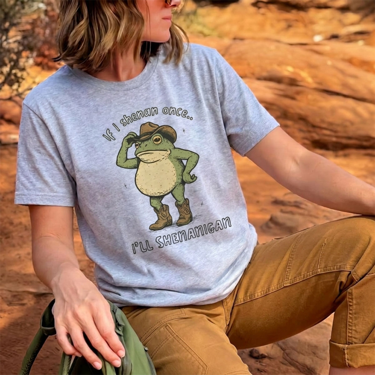 If I Shenan Once I'll Shenanigan Frog T-Shirt