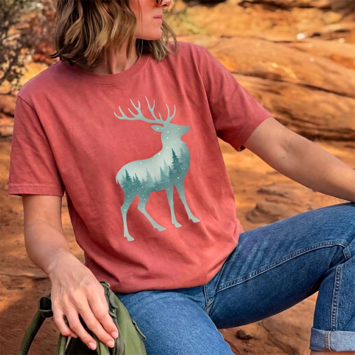 Winter Stag Forests T-Shirt