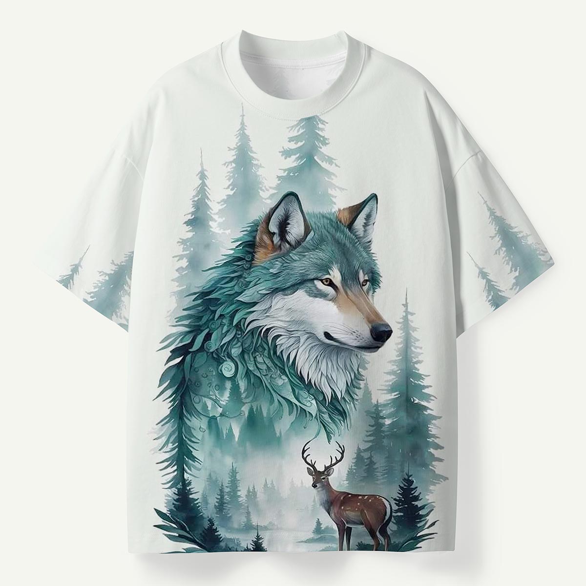 Northern Wolf Woodland Premium Eco Tee