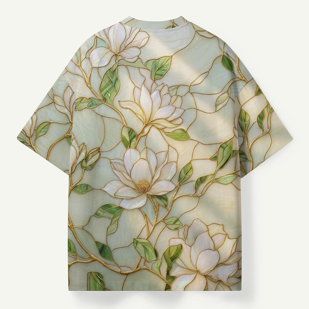 Magnolia Gold Line Floral Premium Eco Tee