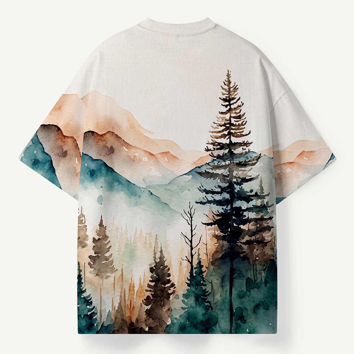Watercolor Mountain Forest Premium Eco Tee