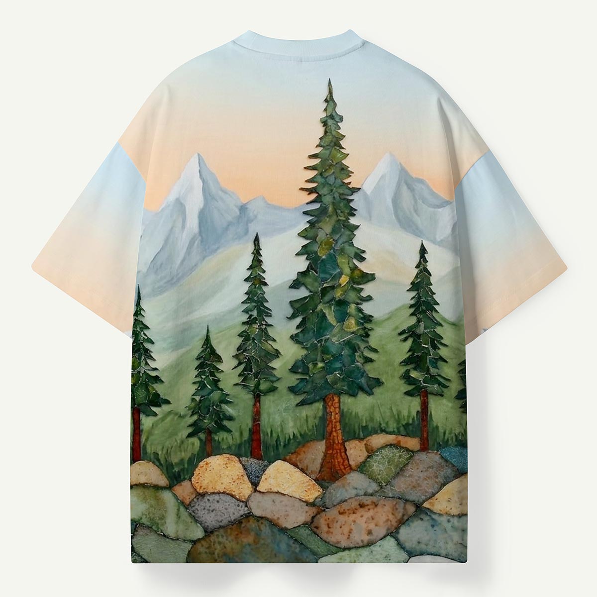 Alpine Pines Mountain Landscape Premium Eco Tee