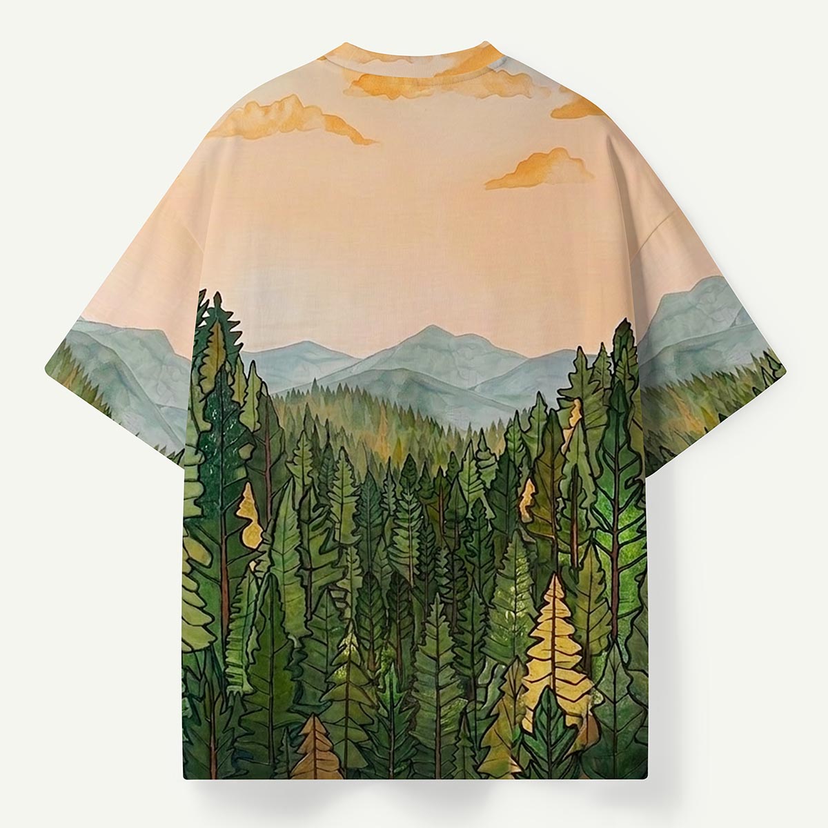 Golden Horizon Forest Valley Premium Eco Tee