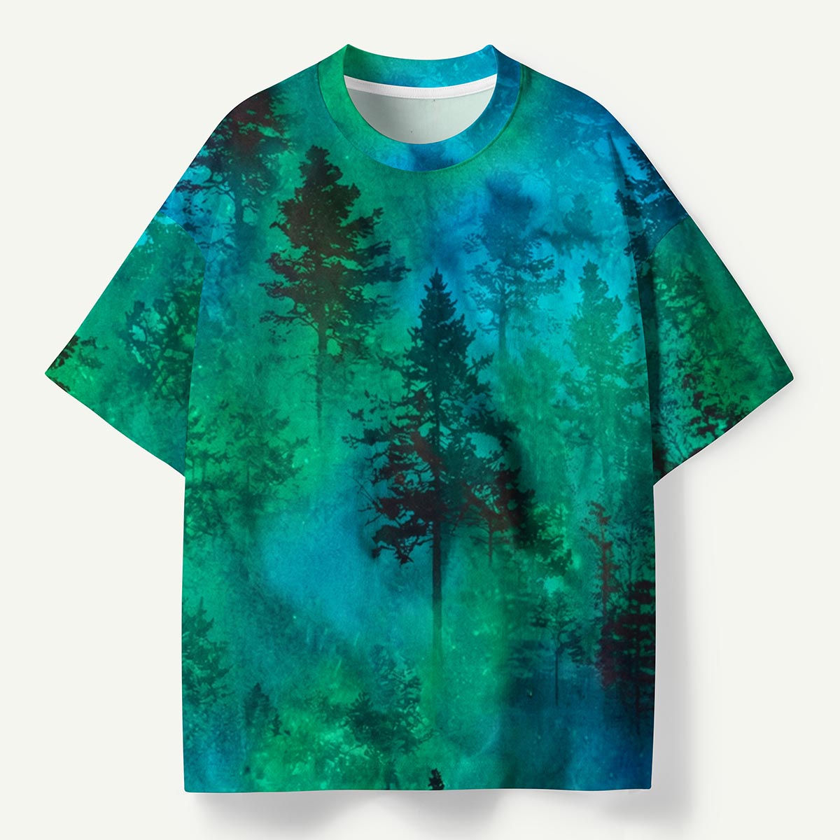 Nature Glowing Forest Tree Eco All-Over Print T-Shirt