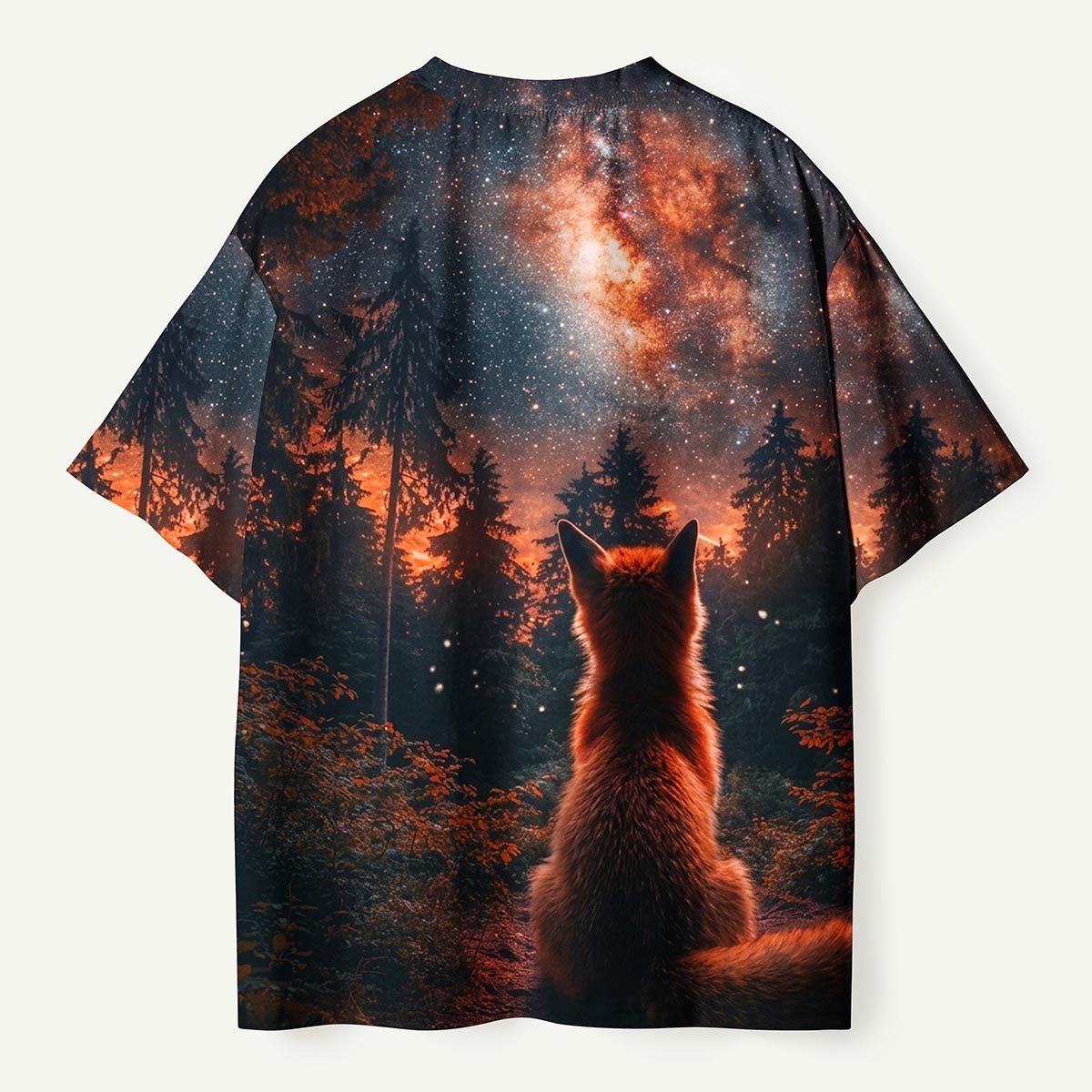 Cosmic Night Fox Forest Premium Eco Tee