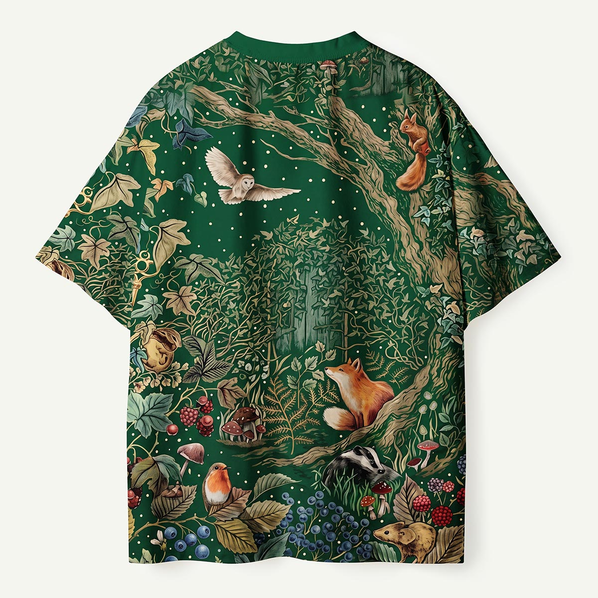 Woodland Tapestry Animal Premium Eco Tee