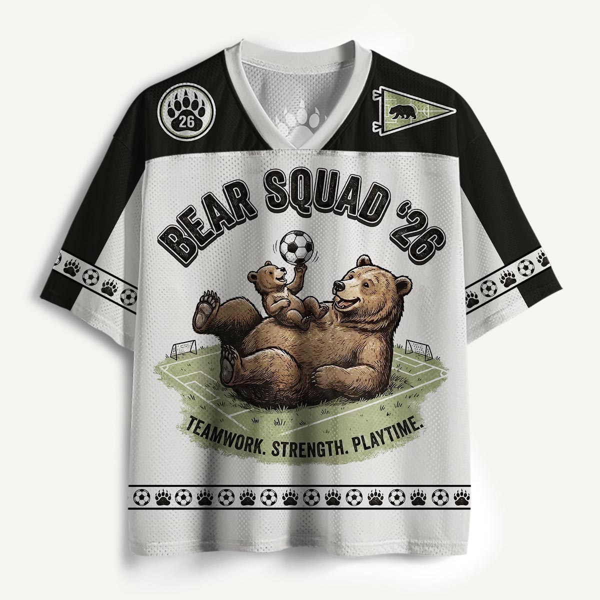 Bear Squad Family Soccer Mesh Jersey