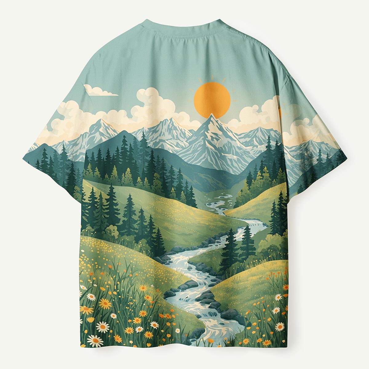Sunlit Valley River Premium Eco Tee
