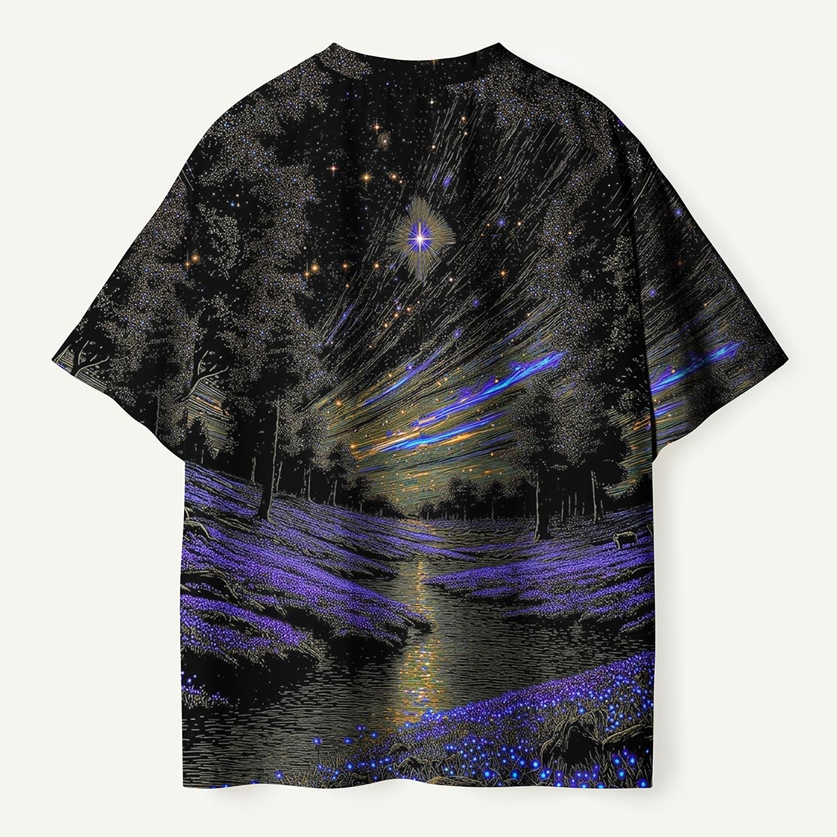 Starry Forest River Night Sky Premium Eco Tee