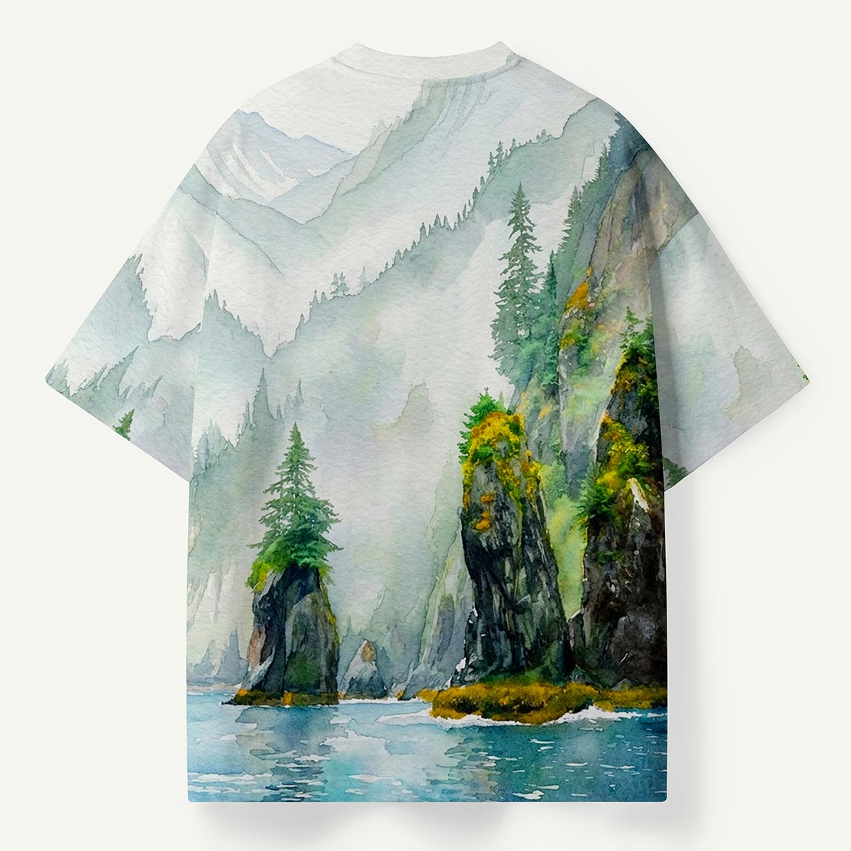 Alaska Rocky Coast and Tree Premium Eco Tee