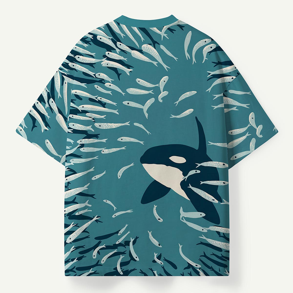 Orca and School of Fish Ocean Premium Eco Tee