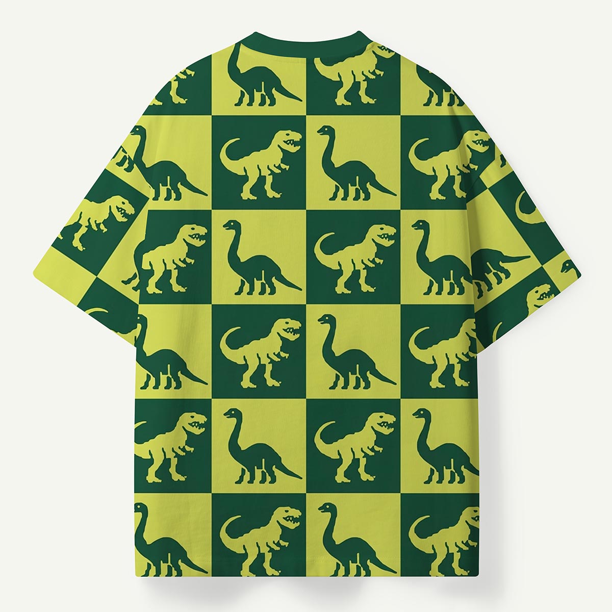 Dinosaur Checkerboard Premium Eco Tee