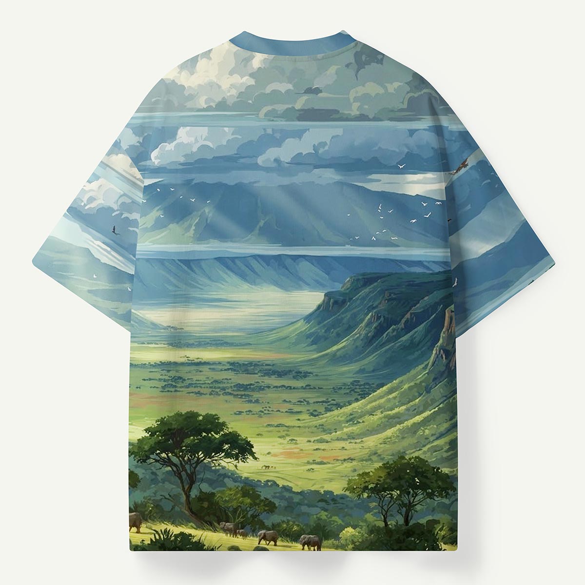 Elephants in Mountain Valley Premium Eco Tee