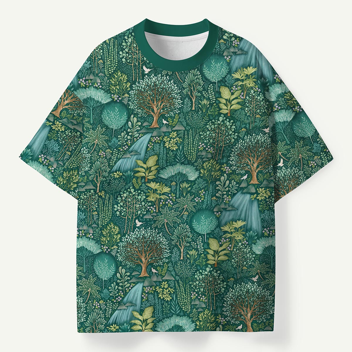 Green Forest Trees and Stream Premium Eco Tee