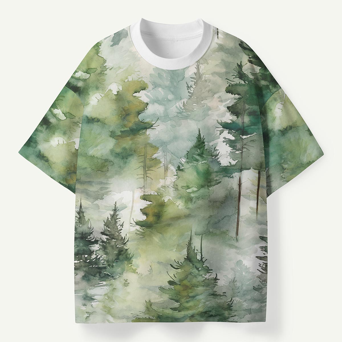 Watercolor Pine Forest Premium Eco Tee